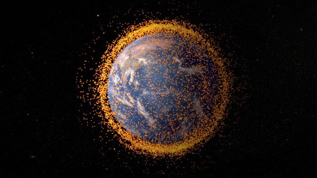 A map of low Earth orbit space debris